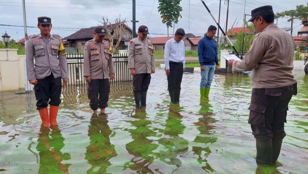 Polsek Martapura timur banjir habar kalimantan.